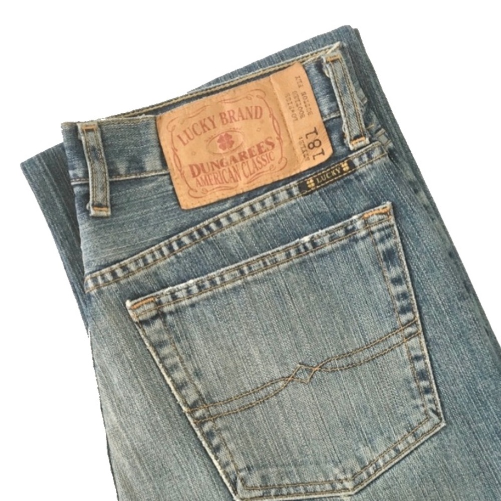 new โฎ๏ธ๏ธ OG Lucky Jeans #181 โฎ๏ธ๏ธ Bootleg Button Fly - Picture 13 of 13